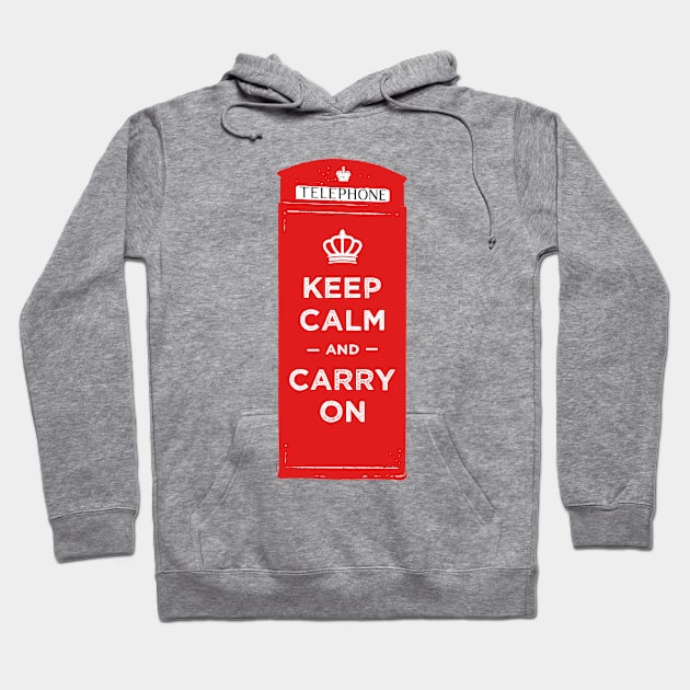 Keep calm and carry on Hoodie by TompasCreations